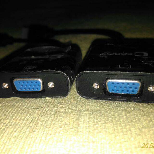 2 HDMI TO VGA adaptor ( Harga Termasuk Postage), Computers & Tech