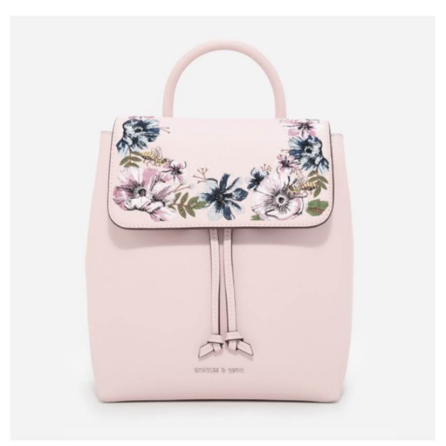 Charles Keith Embroidery Backpack Women S Fashion Bags Wallets On Carousell