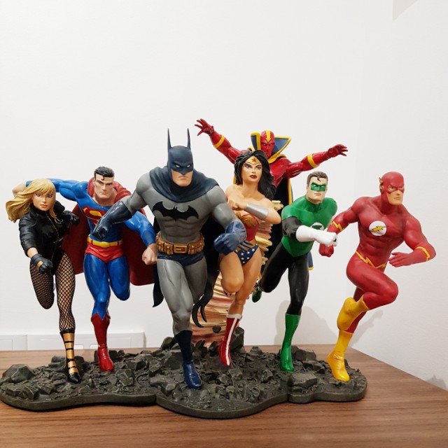 Set Of 3 Dc Justice League Alliance Diorama s Sideshow Xm Studios Arthouse Toys Games Bricks Figurines On Carousell