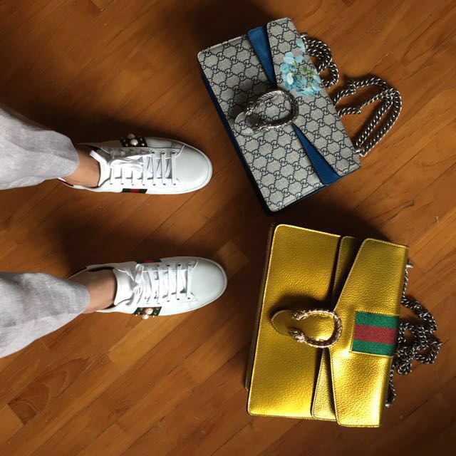 GUCCI ACE SNEAKERS PEARL & SPIKE, Luxury, Bags & Wallets on Carousell Gucci Ace Sneakers Pearl & Spike, Luxury, Bags & Wallets On Carousell