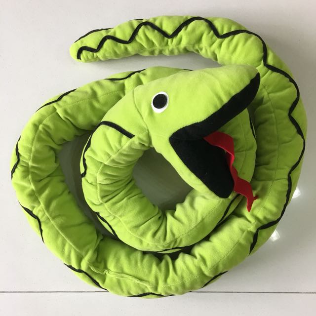 ikea green snake soft toy