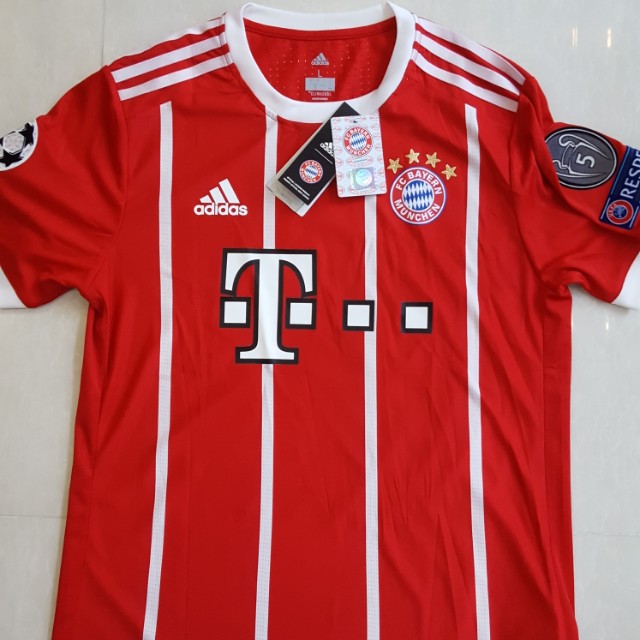 In Stock Bayern Munich 17 18 Home Jersey Adult L Size With Ribery