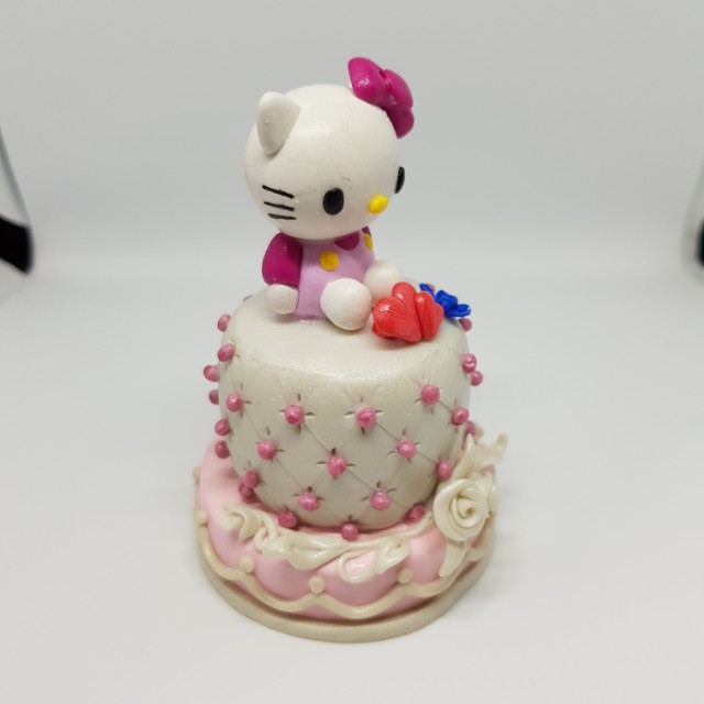 Inspired Hello Kitty Polymer Clay Miniature Cake Hobbies Toys Stationery Craft Craft Supplies Tools On Carousell