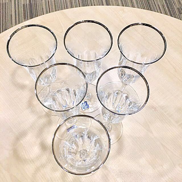 La Reine Italy Crystal champagne Glasses, TV & Home Appliances, Kitchen