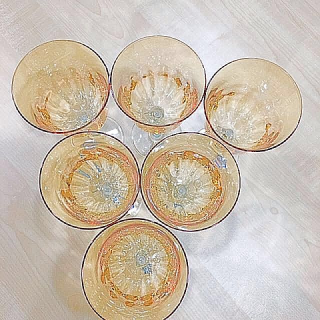 La Reine Italy Crystal Red Wine Glasses, Furniture & Home Living