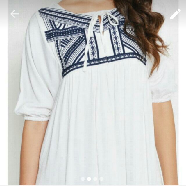 white bohemian shirt