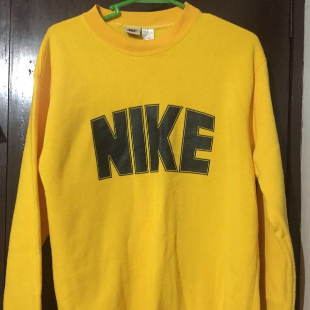 nike yellow sweater