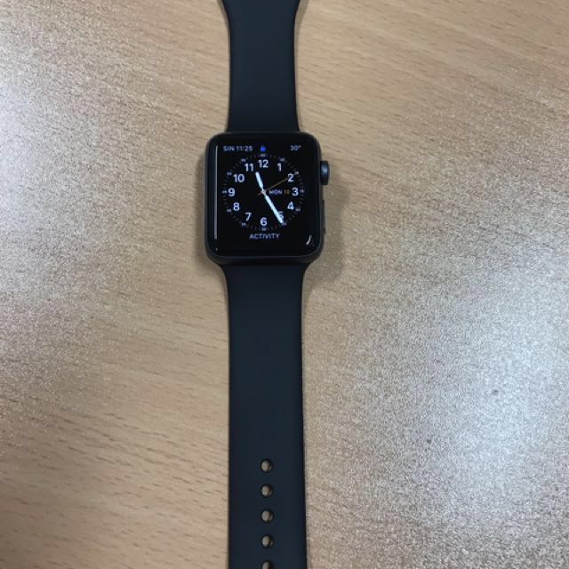 Price Reduced Apple Iwatch Series 2 42mm Space Grey With Apple Care Almost New Men S Fashion Watches On Carousell