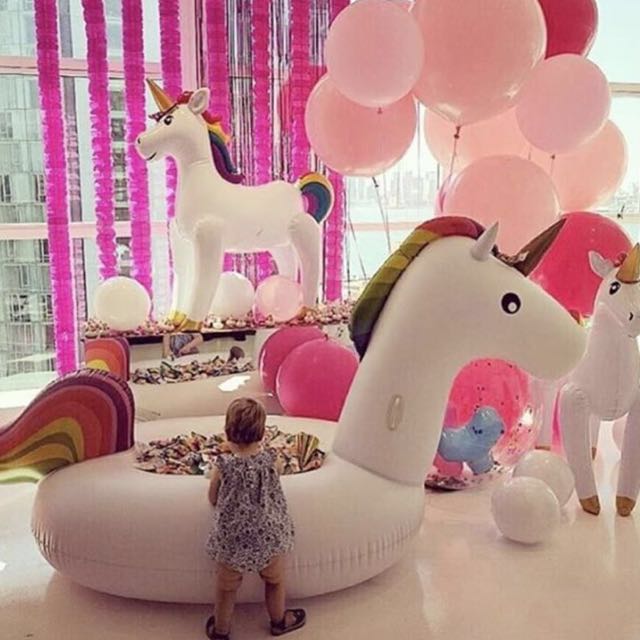 Rainbow Unicorn Pool Float (Category: Infant Playtime) located in Singapore. Submitted by floatyfloats_sg (Listing ID 129573463, Image 1). Description: .