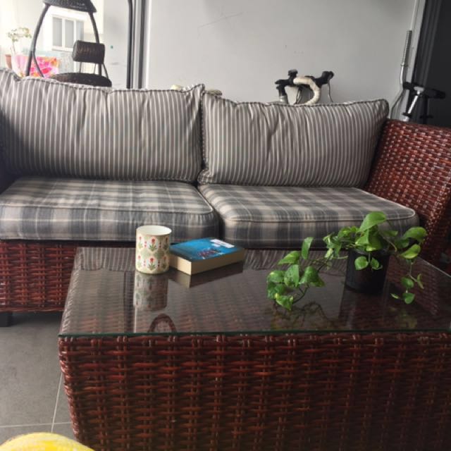 Rattan Outdoor Balcony Furniture Furniture Sofas On Carousell