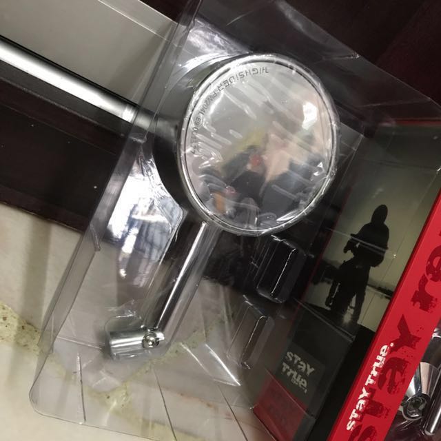 Short Round Chrome Side Mirror Motorbikes Motorbike Accessories