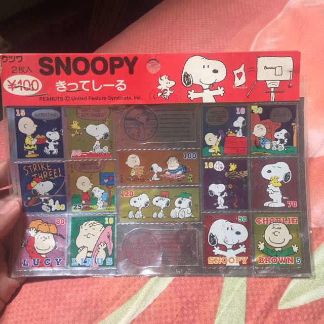 Stiker snoopy, Buku & Alat Tulis, Alat Tulis di Carousell