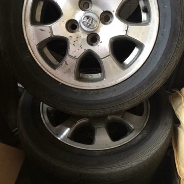Toyota tires and rims, Auto Accessories on Carousell