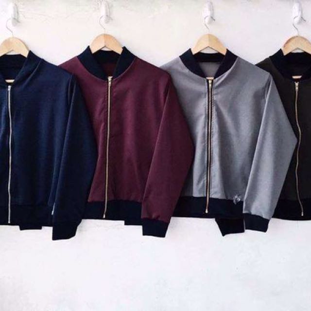 Trendy bomber jacket (Category: Coats, Jackets and Outerwear) located in Manila. Submitted by sphia21 (Listing ID 129660466, Image 3). Description: Pre order trendy jacket for men. Grab yours now ✨.