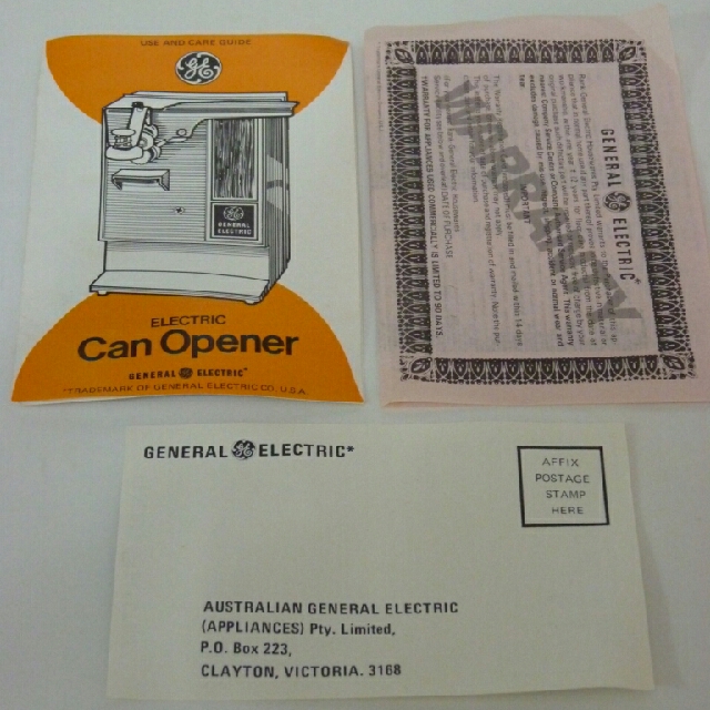 Vintage GE Knife Sharpener/Can Opener, Hobbies & Toys, Collectibles