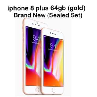 iphone 8 plus 64gb (gold) sealed set