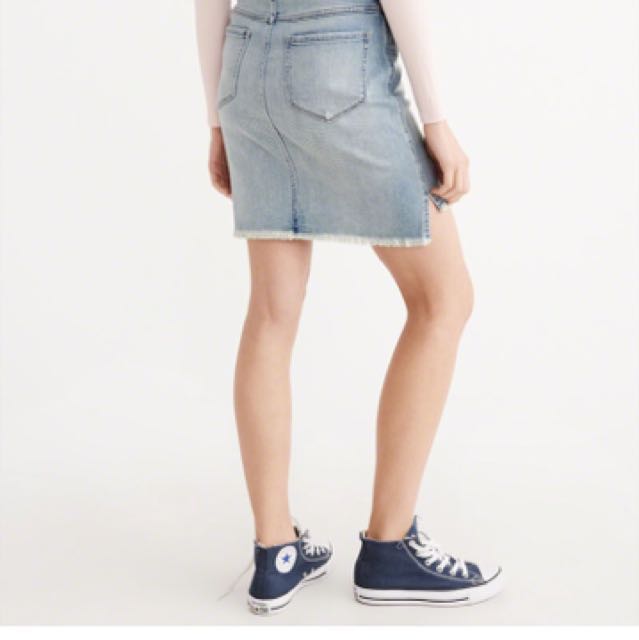 abercrombie and fitch denim skirt