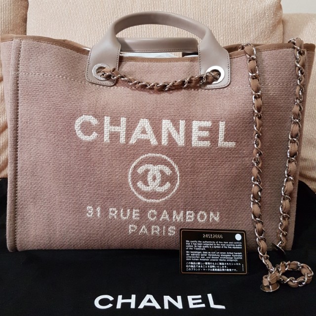 Sold*Authentic Chanel Deauville 31 Rue Cambon, Luxury, Bags & Wallets on  Carousell