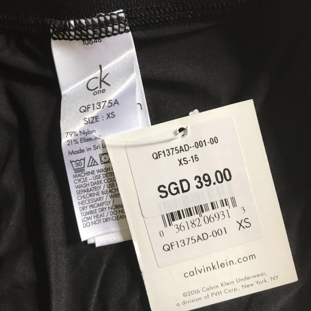 Calvin klein underwear outlet tags