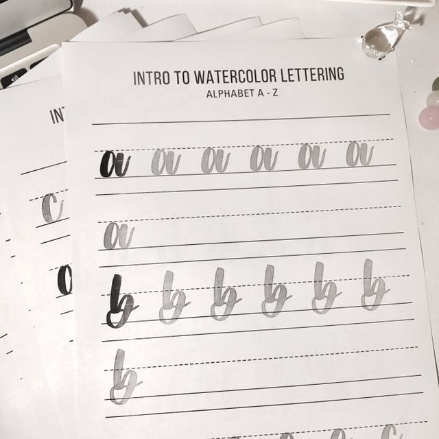 Calligraphy Practice Sheets Design Craft Others On Carousell Creating practice sheets with correct and straight slant guides is a pain in the ass, so i created it generates a scalable vector graphics (svg) image of an italic practice sheet. calligraphy practice sheets