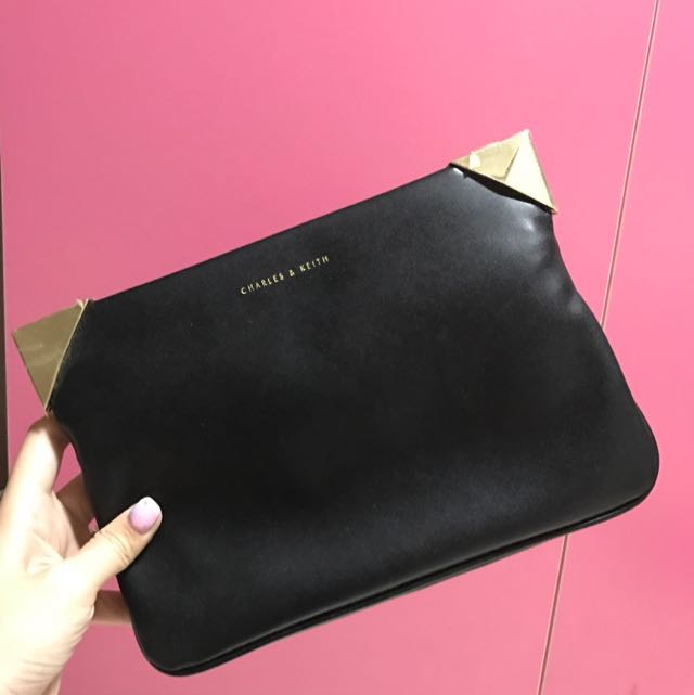 Charles And Keith Clutch, Women's Fashion, Bags & Wallets, Clutches on