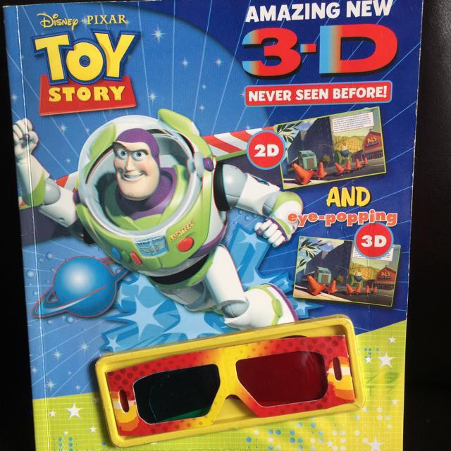 Disney Toy Story 3d Book With 3d Glasses 立體圖書連眼鏡 Books