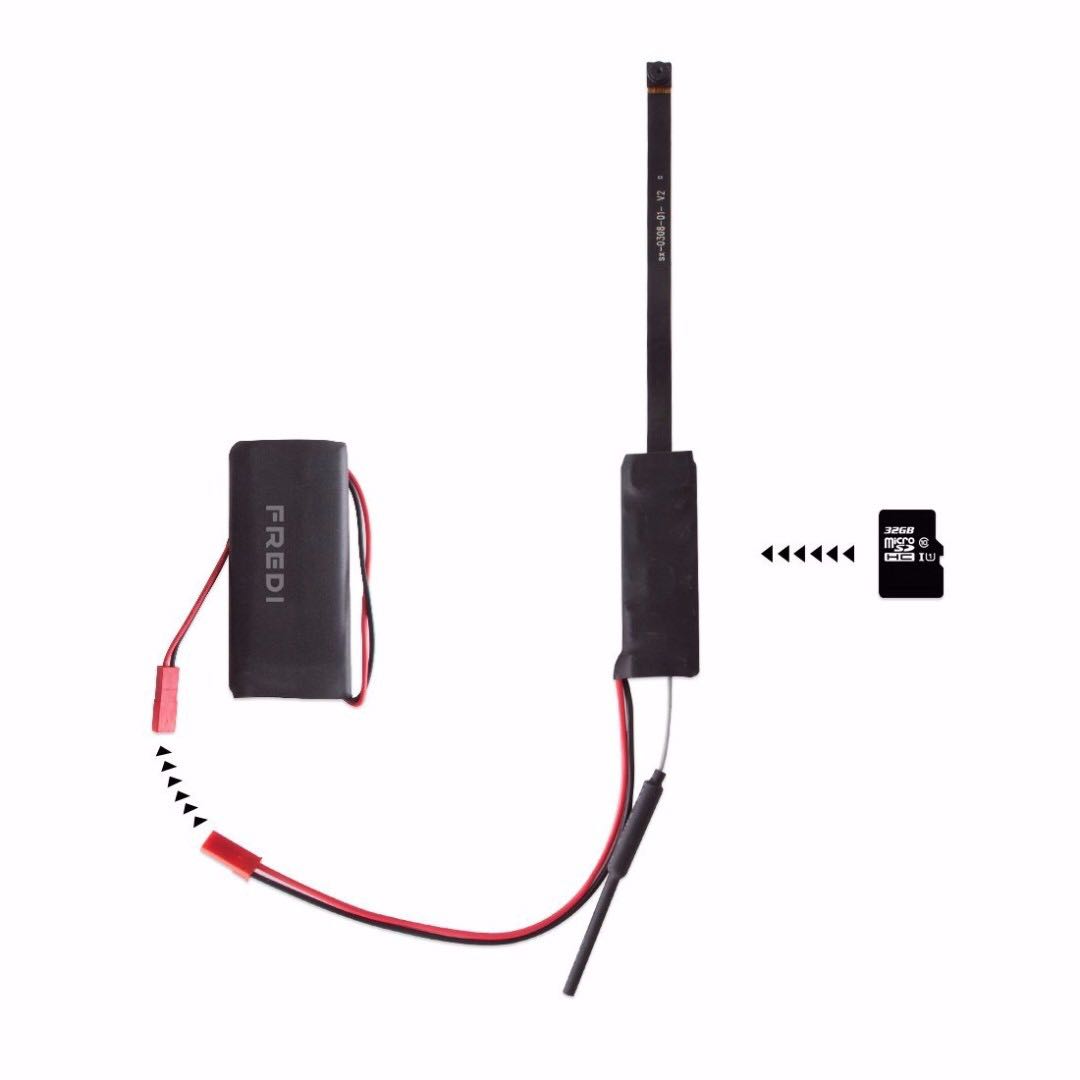 FREDI Super small Mini Hidden Spy Camera Motion Detection Loop