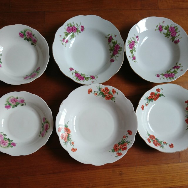 Old China plates, Furniture & Home Living, Kitchenware & Tableware