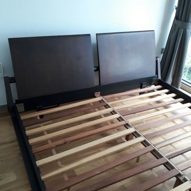 Picket & Rail Bed Frame, Furniture & Home Living, Furniture, Bed Frames