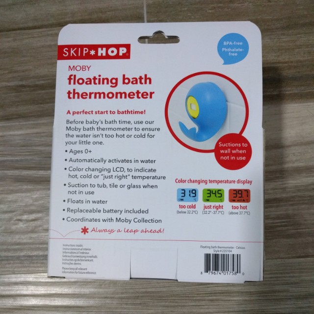 Skip hop moby hot sale floating bath thermometer