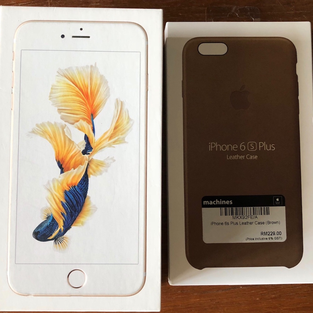 Used Iphone 6s Plus Gold 128gb Malaysia Set Mobile Phones Tablets Iphone Iphone 6 Series On Carousell