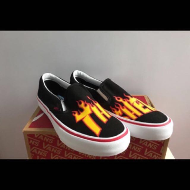 vans slip on thrasher ori