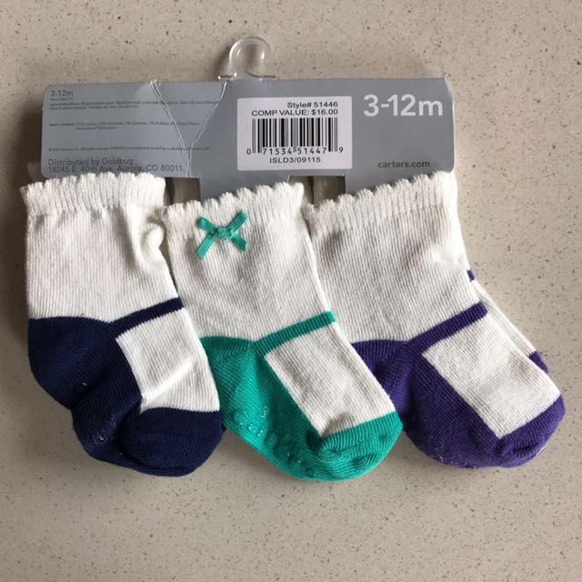 12M Mary Jane Socks for Baby Girl 