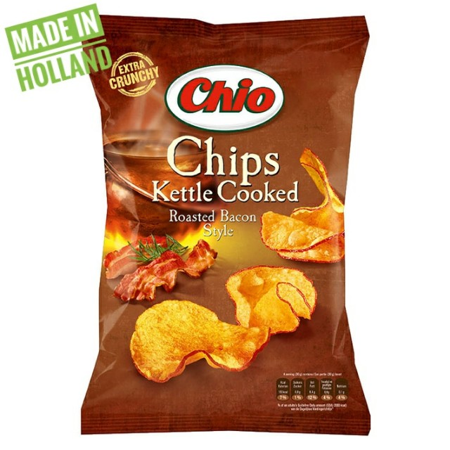 Chio Chips Kettle Cooked Roasted Bacon Style Extra Crunchy, Food