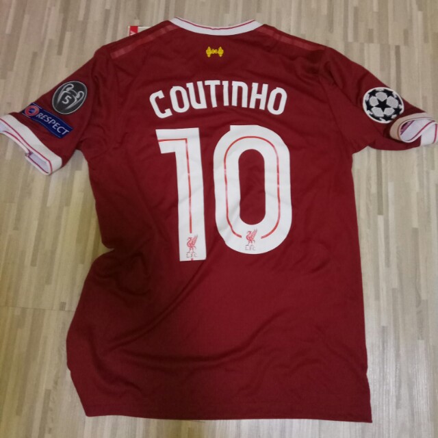 Liverpool No10 Coutinho Home Long Sleeves Jersey