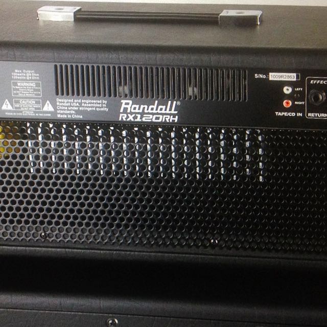 Randall rx120rh and top rx412 half stack