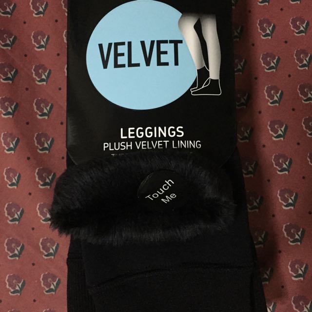 Primark Plush Velvet Leggings, Women's Fashion, Bottoms, Jeans on