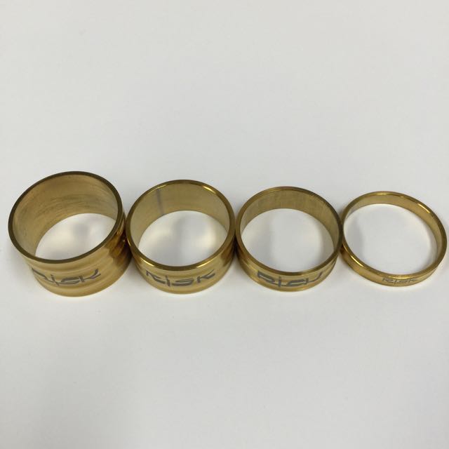 RISK Titanium Gold Stem Spacers., Sports Equipment, Bicycles & Parts
