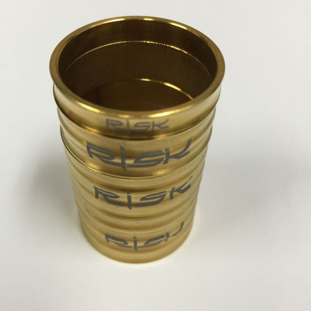 RISK Titanium Gold Stem Spacers., Sports Equipment, Bicycles & Parts