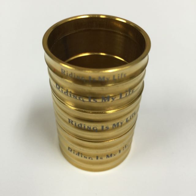 RISK Titanium Gold Stem Spacers., Sports Equipment, Bicycles & Parts