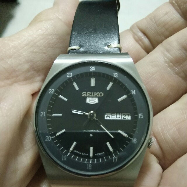 seiko military watch black