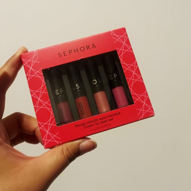 SEPHORA Mini Cream Lip Stain Set, Beauty & Personal Care, Face, Makeup