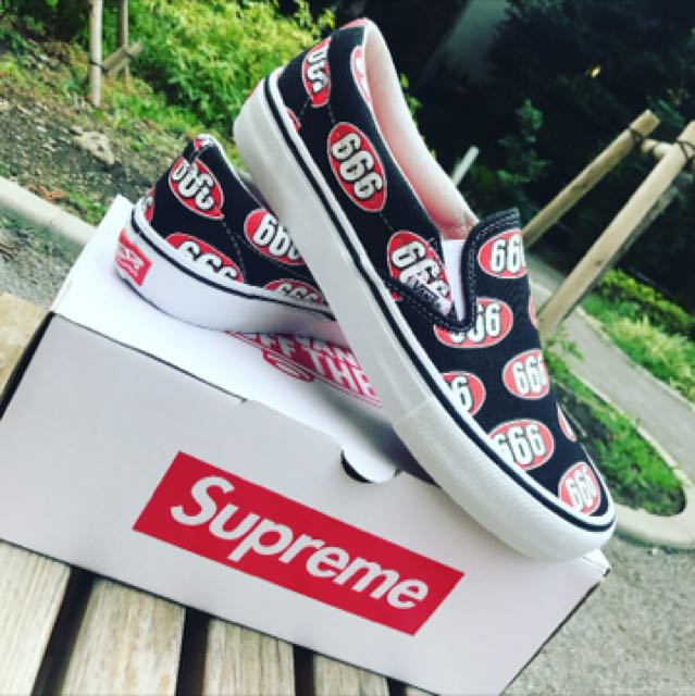 Supreme vans 666 size us 9
