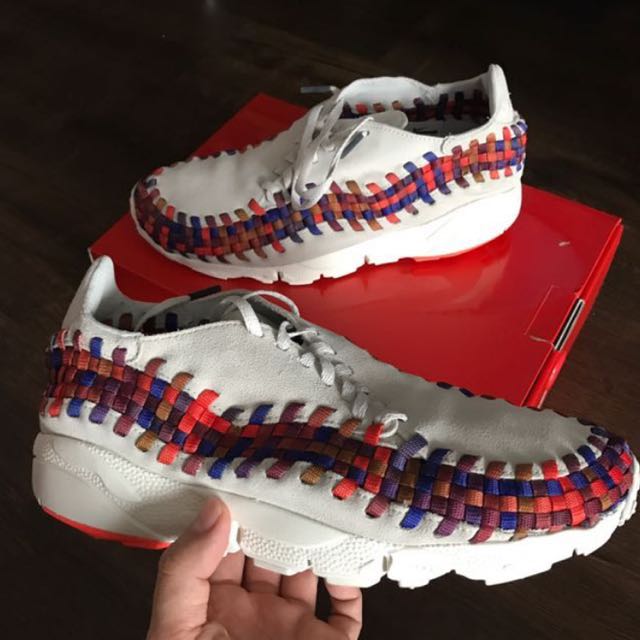 Us9.5 Nike Air Footscape White With Rainbow Brand New Jordan