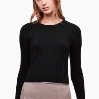 Aritzia Nathaniel sweater black small