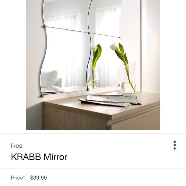 12 Pcs Ikea Krabb Mirror Furniture, How To Put Up Ikea Krabb Mirror