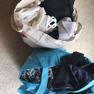 Bags of clothes