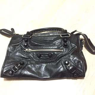 Balenciaga  city  黑色雕花