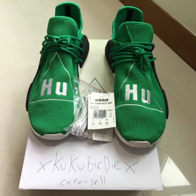 Adidas Pharrell Williams Green Sneakers, Men's Fashion, Footwear, Sneakers  on Carousell