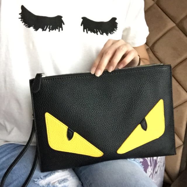 fendi monster clutch